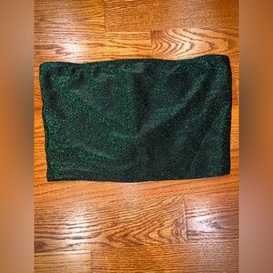 La Hearts Glittery Emerald Top